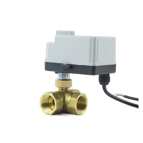 Brass Ball Valve 1 2 3 4 1 3 Way Brass Motorized Ball Valve 3 Wire