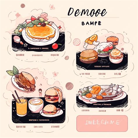 Premium AI Image | diverse restaurant menu template