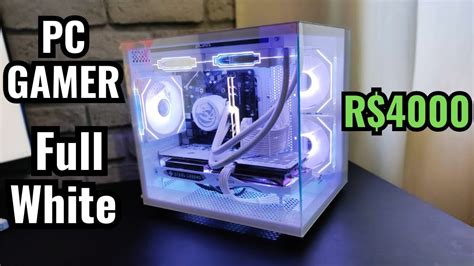 Pc Gamer Insano Full White De R Para Rodar Tudo Em Full Hd No