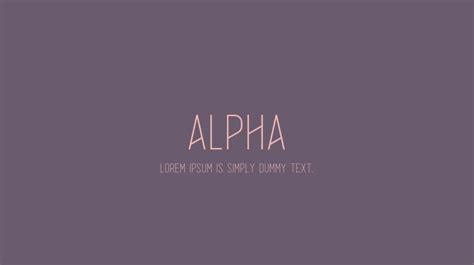 Alpha Font Family : Download Free for Desktop & Webfont