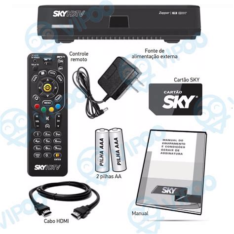 Kit Completo Sky Pr Pago Flex Hd Pronta Entrega R Em