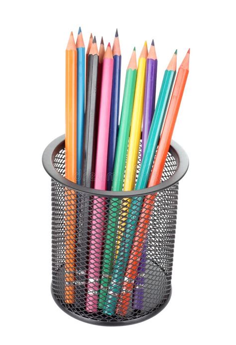 Pencils In Cup Stock Image Image Of Education Hobbies