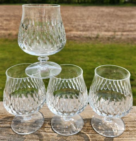 DESIREE BY SCHOTT ZWIESEL CUT CRYSTAL BRANDY SNIFTER GLASSES SET OF 4 4