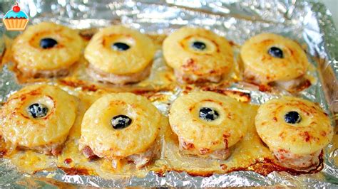 ПРАЗДНИЧНОЕ ГОРЯЧЕЕ БЛЮДО "МЯСО ПО-ФРАНЦУЗСКИ С АНАНАСОМ" - ну, оОчень ...
