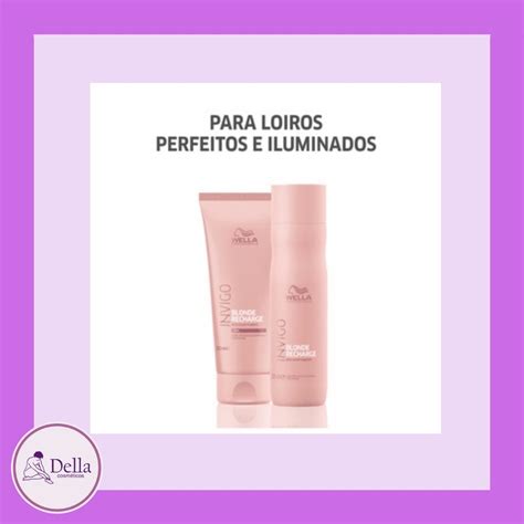Kit Wella Professionals Invigo Blonde Recharge Tratamento Desamarelador Duo Produtos