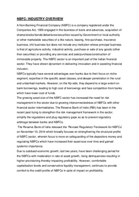 nbfc industry overview