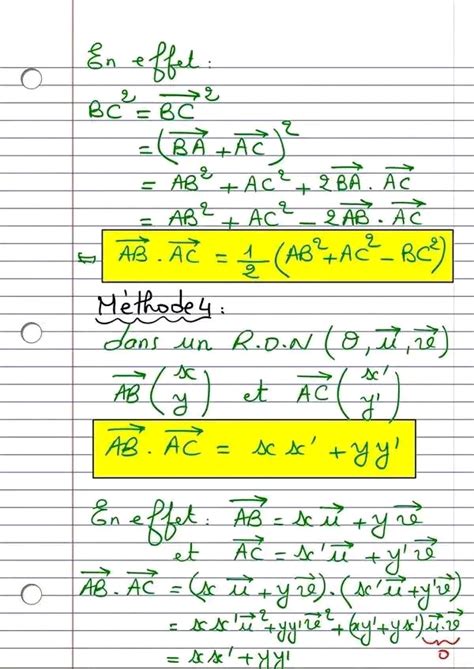 Me Math Matiques Math Produit Scalaire Dans Le Plan