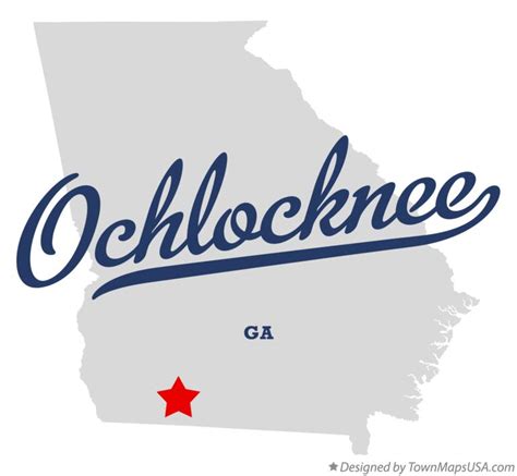 Map of Ochlocknee, GA, Georgia