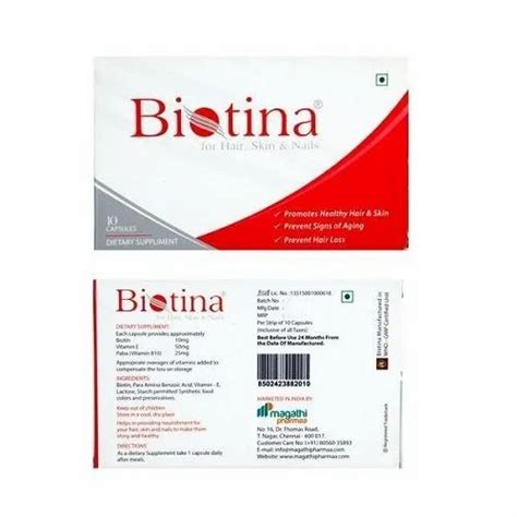 Biotina Nutritional Supplement Capsule, 10 capsule/strip, Price from Rs ...