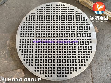 Stainless Steel Baffle Plate Flanges Tubesheet Disc For Heat Exchanger