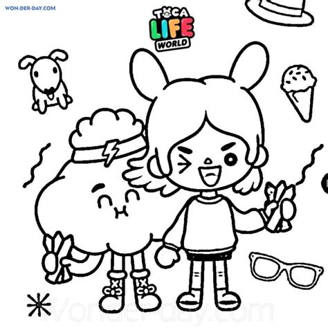 Раскраски Тока Бока. Распечатать бесплатно | WONDER DAY | Coloring ...