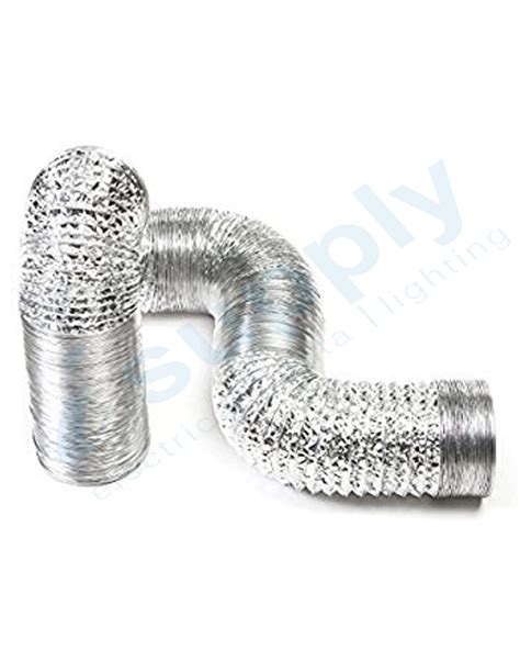 Mm Flexible Ducting M Dual Aluminum Ventilation Foil Silver