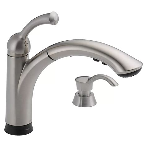 Delta Single Handle Pull Out Kitchen Faucet With Touch2or Technology