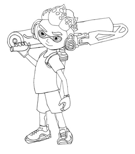 Coloriage Splatoon T L Charger Et Imprimer Gratuit Sur