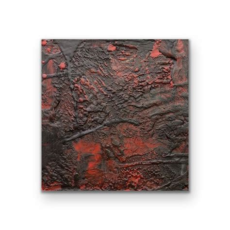 Red and Black Abstract Painting Small Modern Art Abstract Painting Home ...