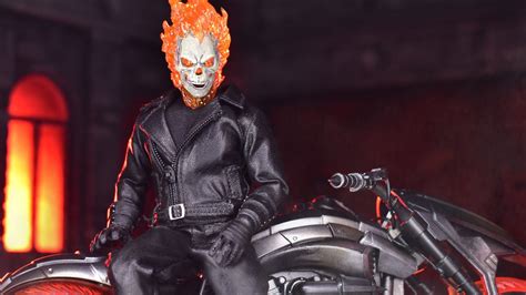 Mezco One 12 Collective Marvel Ghost Rider W Hell Cycle Promo Images And Pre Order