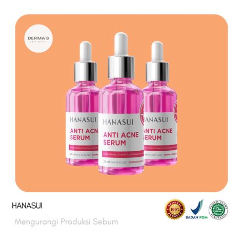 Jual Hanasui Anti Acne Serum New Look Improved Formula Ml