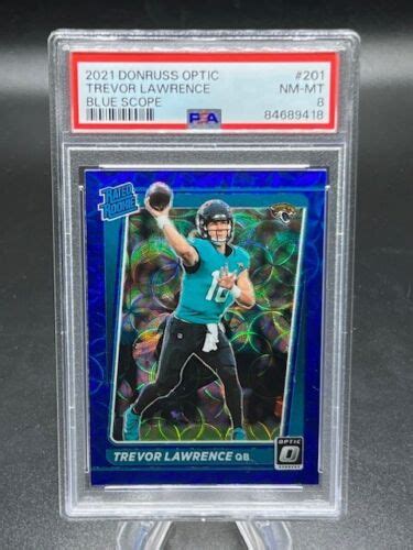 2021 Panini Donruss Optic Rated Rookie Blue Scope Prizm 201 Trevor