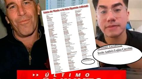 Ing Sideral aparecería en la LISTA de Jeffrey Epsteín YouTube