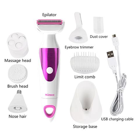 5 in 1 kvinder elektrisk epilator bikini øjenbryn Grandado