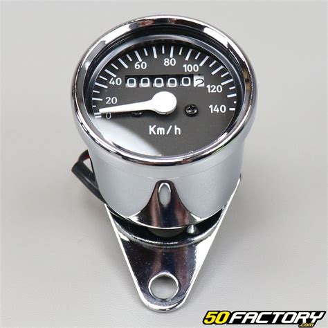 Universal Chrome Round Needle Km H Speedometer