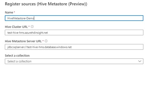 Conexión y administración de bases de datos de metastore de Hive