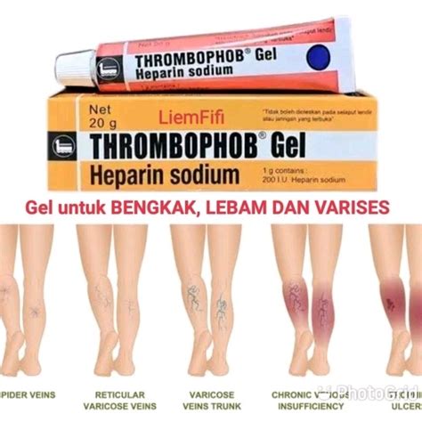 Jual Thrombophob Gel Gr Thrombopob Gel Atasi Varises Bengkak Lebam