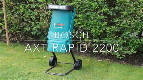 Bosch Axt Rapid 2200 Shredder YouTube