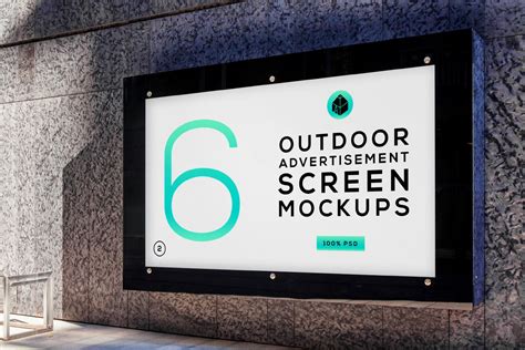 Outdoor Advertising Screen Mockups 5 Advertising Mockups Creative