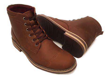 Botas Para Hombre Glenn Miel En Cuero Outletshop En