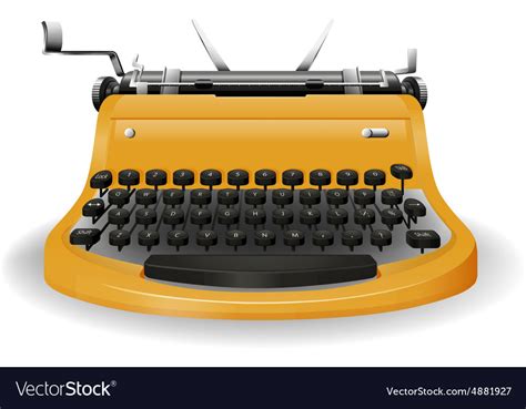 Typewriter Royalty Free Vector Image Vectorstock