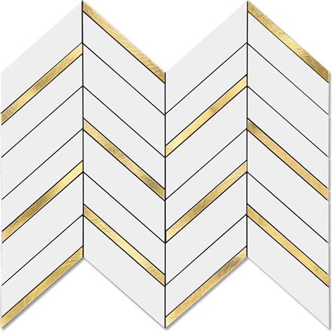 Stone Center Online Calacatta Gold Marble Inch Hexagon Mosaic Tile