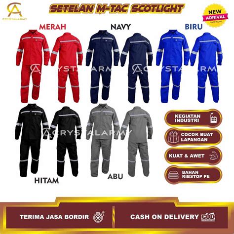 Jual Wearpack Setelan Safety Skotlet Seragam Kerja Proyek Lapangan