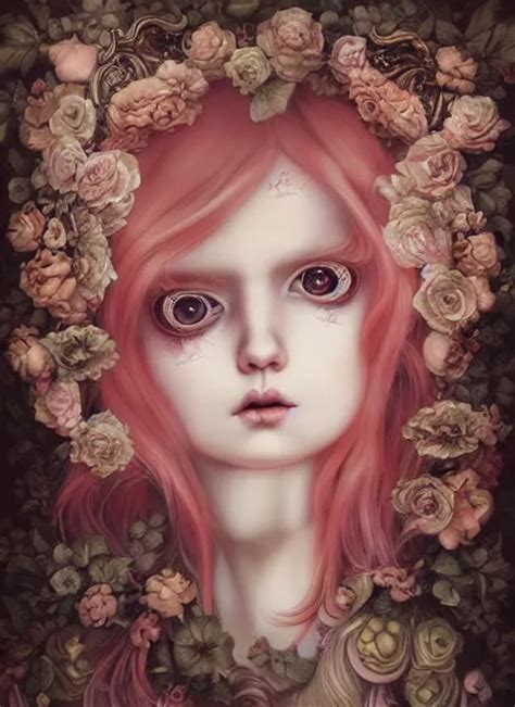 Pop Surrealism Lowbrow Art Realistic Cute Girl Stable Diffusion