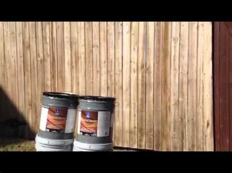 Fence Stain Sherwin Williams Deckscapes - YouTube