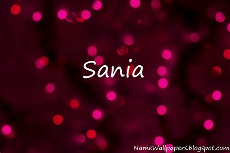 Sania Name Wallpapers Sania ~ Name Wallpaper Urdu Name Meaning Name