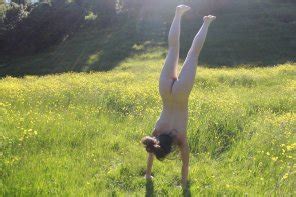 People In Nature Meadow Grass Grassland Stretching Porn Pic