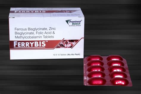 Ferrous Bisglycinate 60 Mg Zinc Bis Glycinate 15 Mg Folic Acid 1 Mg