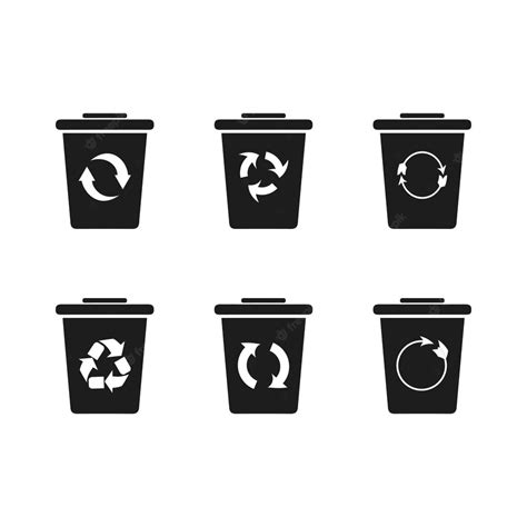 Premium Vector Recycle Icon And Trash Symbol Recycling Sign Recycle