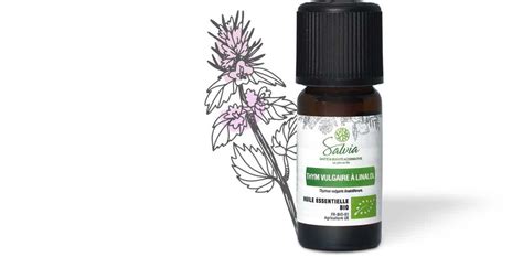 Huile essentielle bio Thym vulgaire à linalol par Salvia