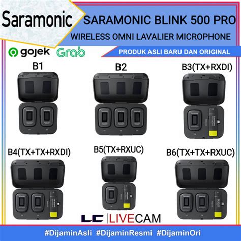 Jual Saramonic Blink 500 Pro B1 B2 B3 B4 B5 B6 Wireless Omni Lavalier