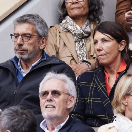 Photos Michel Cymes Roland Garros Rare Apparition Avec Sa Femme