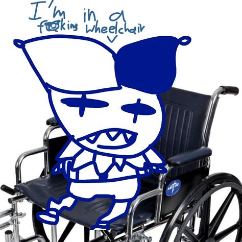 Jevil in a wheelchair | Deltarune. Amino