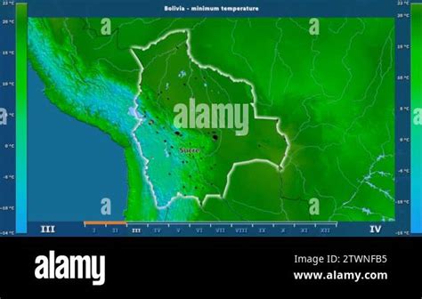 Minimum Temperature By Month In The Bolivia Area With Animated Legend