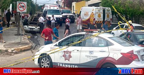 Hoy Tamaulipas Accidente En Tamaulipas Vehiculo Termino Volcado Tras