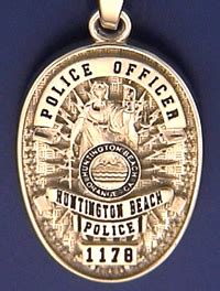 Huntington Beach, California Police Badge Charms