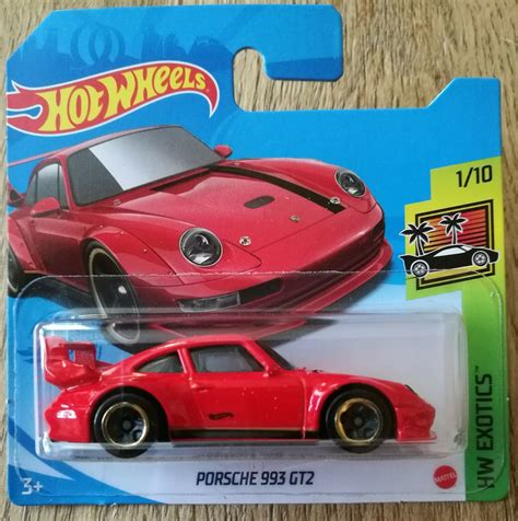 Hot Wheels Porsche 993 GT2 Red HW Exotics Perfect Birthday Gift Miniature Collectable Model Toy