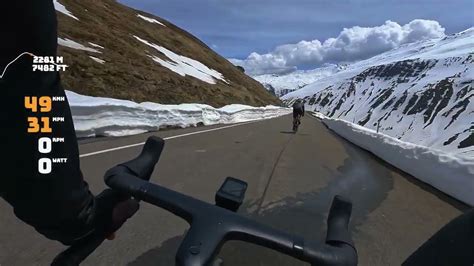 Furka Pass Descent Road Cycling In Switzerland Youtube