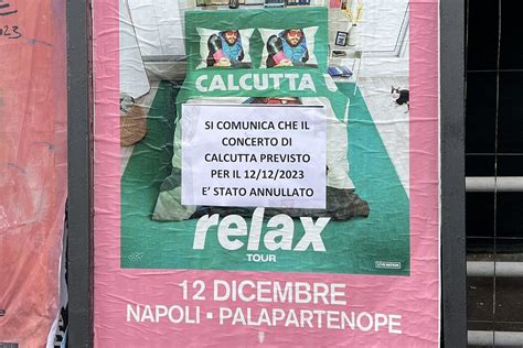 Annullato Il Concerto Di Calcutta A Napoli Stasera Al Palapartenope Il