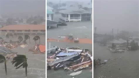 Video Inundaciones Y Destrucción Causa Ingreso Del Huracán Ian A Florida